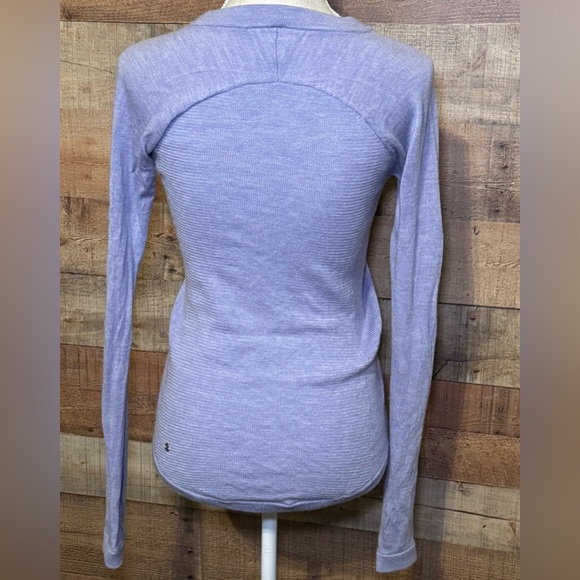 Lululemon Sit In Lotus Sweater Heathered Lilac Women’s size 2 Yoga Travel - Picture 3 of 10